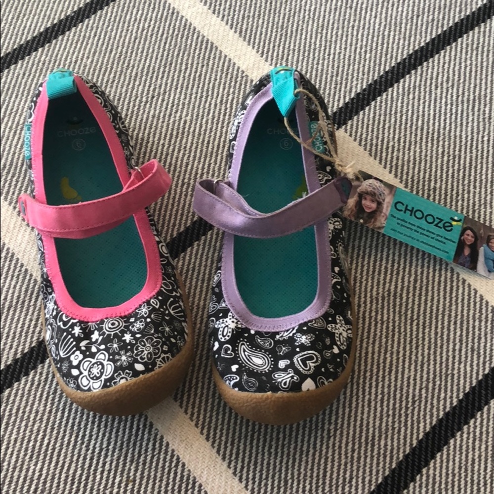 Girls Chooze Pink/Purple shoes, size 6